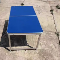 Table de camping pliante portable moderne en aluminium léger et acier inoxydable, réglable en hauteur, petite table d'appoint pour la pêche