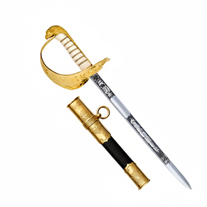 Espada Ceremonial Masónica, Caballero Templario, Francmasonería, Azul Dorado, Espada Masónica de Acero Inoxidable - Product Image 1