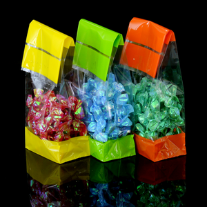 Sacs en <span class=keywords><strong>cellophane</strong></span> transparents en vrac personnalisés, résistants à l'humidité, pour friandises, bonbons, aliments - Product Image 1