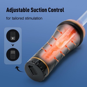 Masturbateur masculin réaliste à aspiration réglable, modèle <span class=keywords><strong>Flashlight</strong></span> Aircraft Cup Pocket Pussy, en silicone souple, jouet sexuel pour hommes, produit transfrontalier - Product Image 4