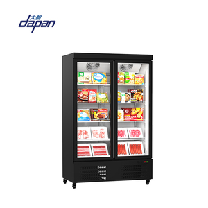 Congélateur vertical à refroidissement rapide pour magasin de proximité, réfrigérateur commercial de présentation, vitrine de supermarché avec porte vitrée - Product Image 4