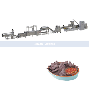 เครื่องผลิตขนมขบเคี้ยวทอดอัตโนมัติอเนกประสงค์ ได้รับการรับรองมาตรฐาน CE สายการผลิตโดริโทส เครื่องทำนาโช่รูปสามเหลี่ยม เตาอบ 400 กก./ชม. - Product Image 3