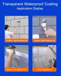 Hexion High Quality Transparent <b>Waterproof</b> Acrylic Liquid Coating for Brush Application Walls Floors Bathrooms Appliance <b>Paint</b> - Product Image 6