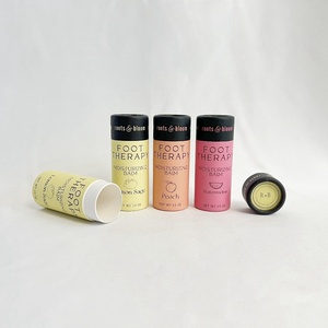 หลอดกระดาษคราฟท์สีขาวพิมพ์ลาย หลายขนาด สำหรับบรรจุภัณฑ์แบบแท่ง เช่น ลิปสติก ครีมกันแดด - Product Image 2