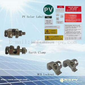 PV solaire avertissement étiquette auto-adhésive pour système photovoltaïque - Product Image 2