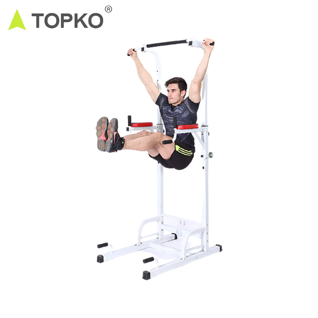 TOPKO Power Tower Pull up Bar Station Workout Dip Station for Home Gym Strength Training Fitness Equipment,450LBS