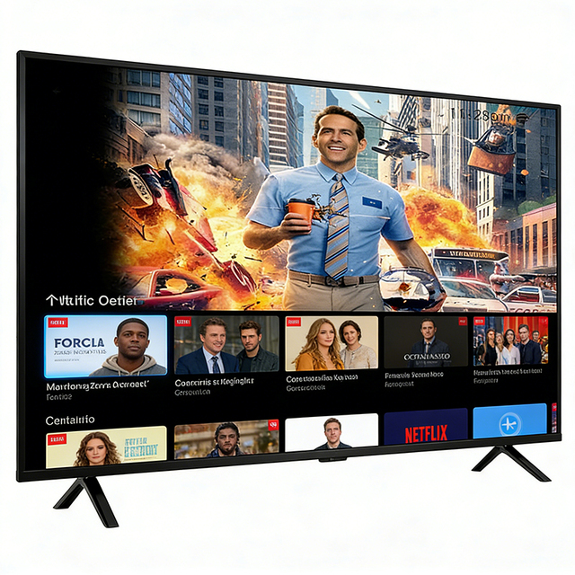 Smart TV 43 Inch 4K UHD Full HD LED TV with Android WiFi Google Smart Hotel TV
