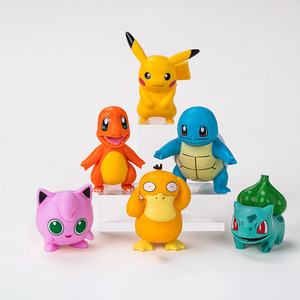 ฟิกเกอร์การ์ตูนโปเกมอนน่ารัก 6 ตัว ชุดของเล่นพิกะจูสำหรับนักสะสม - Product Image 1