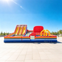 Parc de jeux gonflable commercial pour enfants, parc gonflable extérieur, aire de jeux gonflable extérieure pour enfants et adultes