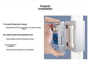Débitmètre à ultrasons pour solvants organiques, compatible <span class=keywords><strong>PFA</strong></span> et acier inoxydable 50 ° Résistance à la température C, précision de 2 % - Product Image 3
