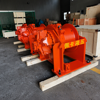 Treuil hydraulique à tambour unique certifié CE 10 tonnes pour levage forestier, charges lourdes et ponts de navires