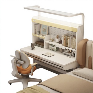 Ensemble <span class=keywords><strong>bureau</strong></span> et chaise d'étude pour enfants Igrow, minimaliste, avec hauteur réglable, en bois massif, pour l'école <span class=keywords><strong>primaire</strong></span> et la maison - Product Image 1