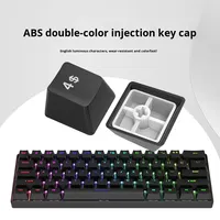 Untuk Keyboard Mekanik H61K 61 Tombol USB Biru Merah Hitam Sumbu Campuran Lampu Laptop Kabel Gaming Keypad