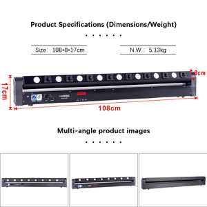 Ventes directes usine : Projecteur de scène à tête mobile 8 faisceaux laser rouge et LED, contrôle DMX512, pour discothèque et soirée - Product Image 3