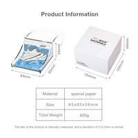 Bloc-notes 3D en stock, prix bas, haute qualité, gravure laser créative, personnalisable, notes autocollantes en papier sculpté pour cadeau, décoration de bureau