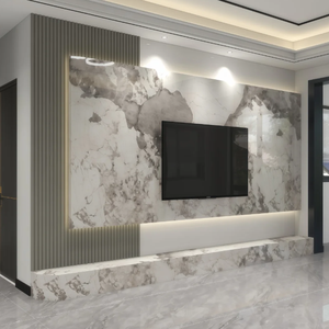 Best Selling Rock Slab Tv Background Wall Panels New Chinese <strong>Sintered</strong> <strong>Stone</strong> Slab With Marble Look Artificial <strong>Stone</strong> - Product Image 1