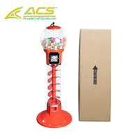 Distributeur automatique de capsules en spirale ACS à monnayeur pour bonbons, billes à mâcher et balles rebondissantes en plastique pour le jeu
