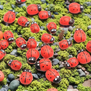 <span class=keywords><strong>Mini</strong></span> coccinelle en bois éponge <span class=keywords><strong>aimants</strong></span> auto-adhésifs peints à la main manuel Micro paysage décor pour <span class=keywords><strong>Scrapbooking</strong></span> et réfrigérateur décor - Product Image 2