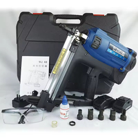 Pistolet à clous électrique sans fil 21V à batterie, pour fixation sur béton, outil électrique pour projets de bricolage, sans fil, 35 clous, vente en gros usine