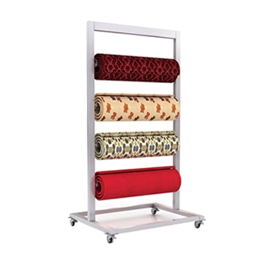 Apache Customizable Modern Metal Display Racks with Storage Function for Supermarket Carpet Display Stand — view 2