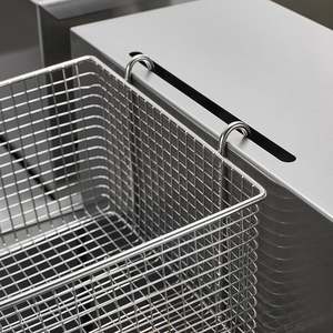 قلاية كهربائية تجارية سميكة من الفولاذ المقاوم للصدأ سعة 12 لتر، آلة قلي عميقة مع أنبوب تسخين 304 قابل للطي للأعلى - Product Image 3