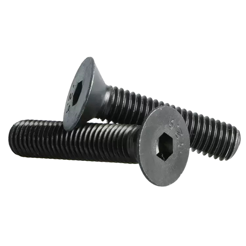 Imperial Black Oxide Steel Hex Socket Allen Flat Countersunk Head Screws Bolts 2# 4# 6# 8# 10# 3/16 1/4 1/2 5/16 3/8 Inch Sizes