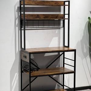 <b>Kitchen</b> storage <b>rack</b>, multi-tiered <b>kitchen</b> storage <b>rack</b>, floor-standing multi-layered multi-functional cookware <b>rack</b>, microwave - Product Image 1