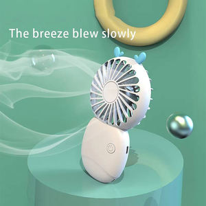 Mini ventilateur de poche portable, rechargeable par USB, avec support, pour bureau - Product Image 4