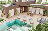 Skyacross CX2618 Cabanes d'hôtel sur la plage Maisons modulaires Villas de luxe préfabriquées Cabane préfabriquée pour hôtel-resort Casa