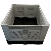 Conteneurs de palettes en plastique HDPE pliables pour la récolte en vrac, directement de l'usine, boîtes de palettes en plastique pliables pour le stockage