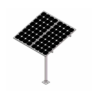 Système de montage au sol unipolaire pour panneau solaire Montage à deux panneaux sur poteau Poteau de montage extérieur - Product Image 1