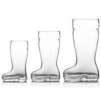 Originele vormgegeven bierglazen, grappige 'Das Boot' bierpullen, transparante, unieke stijl.