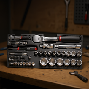 Tool Case Set 519/607ACEB <b>Socket</b> Wrench Kit Professional Mechanics Tools Storage <b>Organizer</b> - Product Image 3