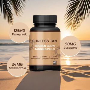 Pillole Abbronzanti Senza Sole di Alta Qualità con Astaxantina, Licopene e Fieno Greco, Capsule <span class=keywords><strong>per</strong></span> la Cura della Pelle <span class=keywords><strong>per</strong></span> Adulti - Product Image 3