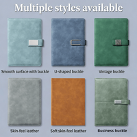 Coffrets cadeaux d'affaires de luxe avec logo personnalisé, carnet en cuir avec reliure cousue, stylo inclus, 80 feuilles
