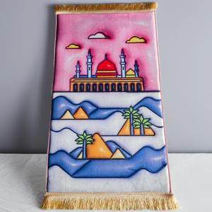 Tappeti per bambini cinesi per adolescenti più venduti all'ingrosso 3d tappetini di pellegrinaggio stampati digitali a basso prezzo personalizzabili per bambini moschea - Product Image 3