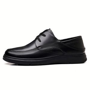 Nouvelles Chaussures en Cuir Décontractées pour Hommes 2026 – Mocassins à Lacets et à Enfiler en Cuir Véritable avec Semelles Souples Antidérapantes - Product Image 1