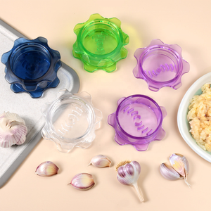 Manual <b>Garlic</b> Press Plastic Herb Crusher Ginger Mincer Aromatic <b>Slicer</b> Compact Kitchen Tool - Product Image 5