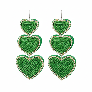 ต่างหูแบบห่วงสำหรับผู้หญิงได้รับความนิยมเม็ดลูกปัดเม็ดเพชรสุดสร้างสรรค์ชุบทองอย่างหรูหรา - Product Image 1