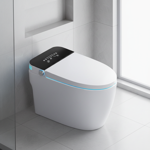 <span class=keywords><strong>WC</strong></span> intelligent monobloc avec bidet intégré et fonction de chasse d'eau automatique, toilettes intelligentes à commande à distance - Product Image 3