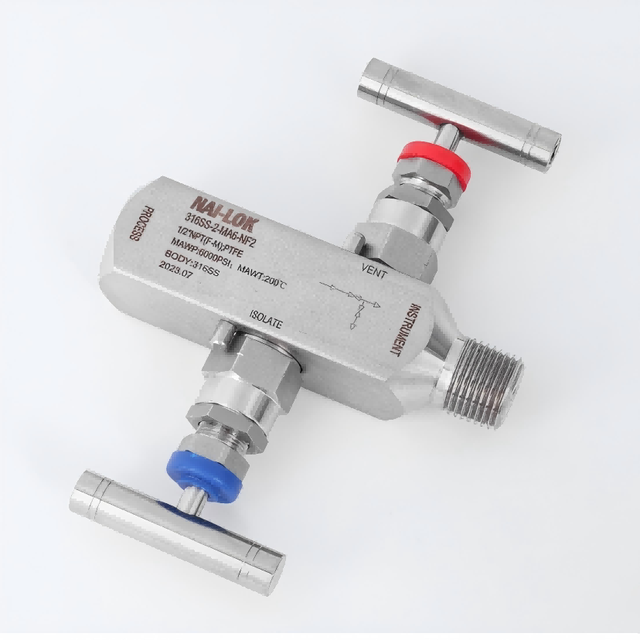 Factory Price NAI LOK Monel 400 UNS N04400  High Pressure 2 Way Mnifolds Valve 1 2 Female NPT Needle Type for Seawater