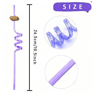 Pailles en spirale pour <span class=keywords><strong>Crocs</strong></span>, en PVC souple, motif dessin animé, fournitures de fête, articles de vacances, best-sellers transfrontaliers - Product Image 5