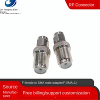 Adaptador de Conector RF de Cobre Niquelado Tipo F a SMA Macho, Conector F-SMA-JK Hembra a Macho, Categoría de Producto: Otros Conectores