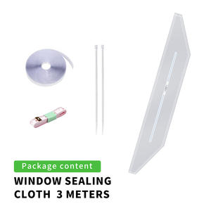 <span class=keywords><strong>Kit</strong></span> d'étanchéité pour fenêtre coulissante, fermeture éclair de 3 mètres, trou unique, montage manuel de climatisation, durable et écologique pour un usage domestique - Product Image 1