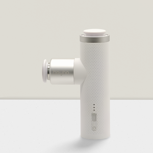 Pistola de masaje recargable de mano con función de calefacción 3 velocidades para terapia muscular de fascia de percusión corporal - Product Image 4