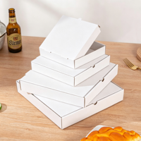 Boîte à pizza personnalisée à emporter, taille et logo sur mesure, conteneur en papier kraft biodégradable avec revêtement UV et dorure à chaud pour la restauration