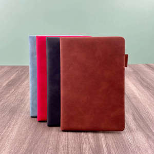 High Quality Refillable <strong>Binder</strong> Gold Edge Leather <strong>Ring</strong> <strong>Binder</strong> Cover A5 Manufacture Directly Customizable Simplified - Product Image 5