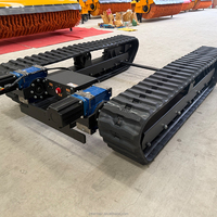 Châssis à chenilles en caoutchouc pour le transport de marchandises, machines de construction, usage intensif, fabrication sur mesure