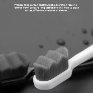 Fabricant 2025 Nouveau design Brosse à dents Nano écologique à usage domestique avec poils 10000 ultra doux Couleur charbon de bois doux - Product Image 4