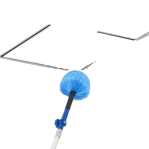 Poteau d'extension <span class=keywords><strong>télescopique</strong></span> léger et robuste de 6 à 18 pieds avec pointe en métal <span class=keywords><strong>pour</strong></span> le nettoyage des fenêtres de plumeau de peinture de changeur d'ampoule - Product Image 4
